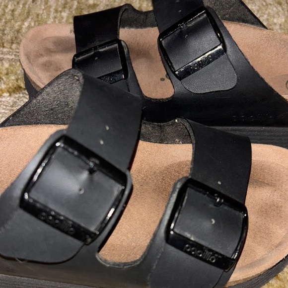 Papillio Platform Birkenstocks Black Sandals - Picture 6 of 6
